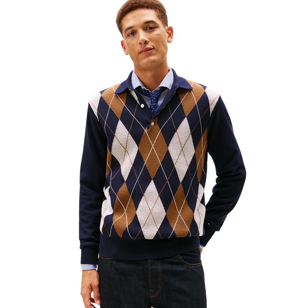 Tommy Hilfiger Argyle Ls Rugby
